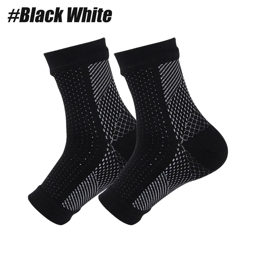 1Pair Nano Socks Neuropathy Socks Compression Sleeve For Ankle Swelling,Plantar Fasciitis,Neuropathy - Nano Brace For Women Men